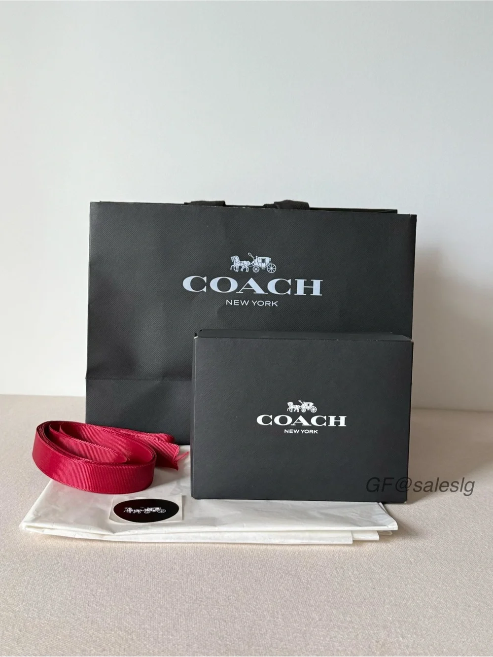 Coach Packaging Supplies Extra Small Sized packaging set for Coach Small Wallets